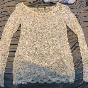 Off white lace blouse